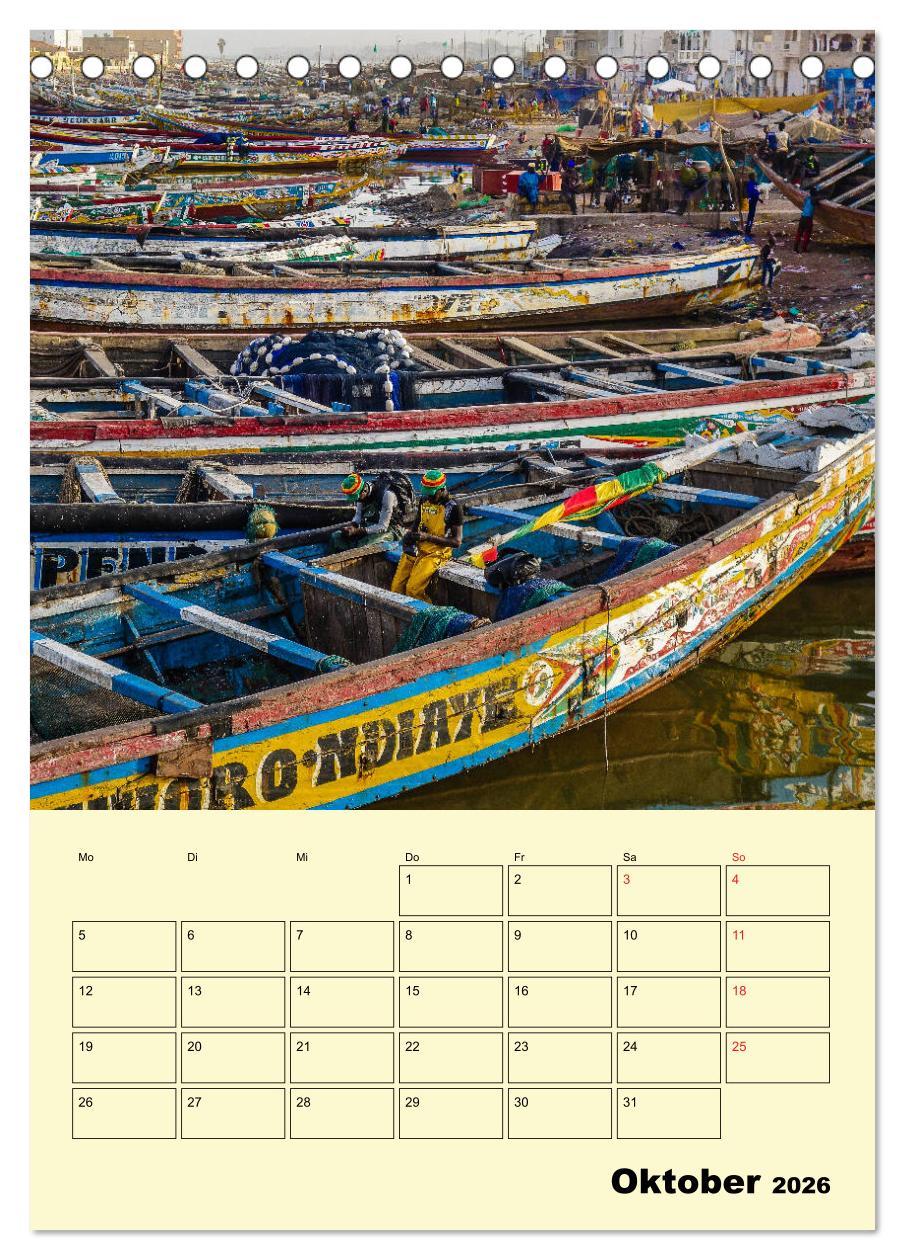 Beispielinhalt (Bild) Lebendiges Westafrika - Mauretanien, Senegal, Guinea, Bissau (Tischkalender 2026 DIN A5 hoch), CALVENDO Monatskalender