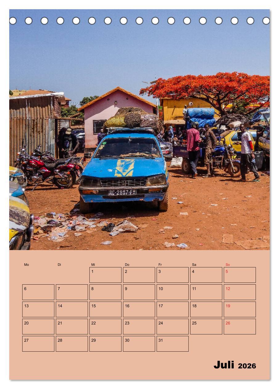 Beispielinhalt (Bild) Lebendiges Westafrika - Mauretanien, Senegal, Guinea, Bissau (Tischkalender 2026 DIN A5 hoch), CALVENDO Monatskalender