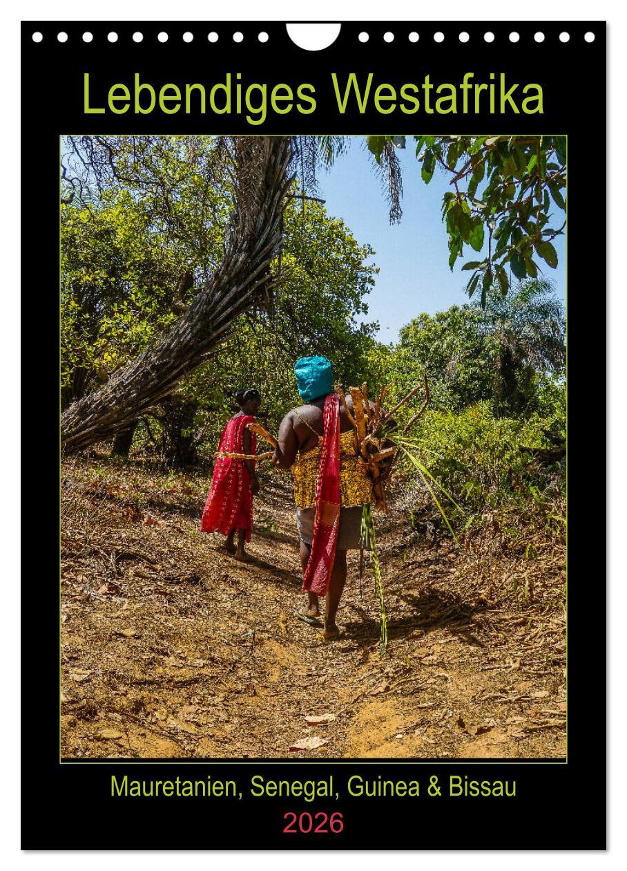 Vorderes Coverbild Lebendiges Westafrika - Mauretanien, Senegal, Guinea, Bissau (Wandkalender 2026 DIN A4 hoch), CALVENDO Monatskalender