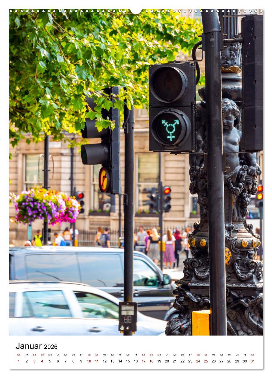 Beispielinhalt (Bild) London, mal anders (hochwertiger Premium Wandkalender 2026 DIN A2 hoch), Kunstdruck in Hochglanz