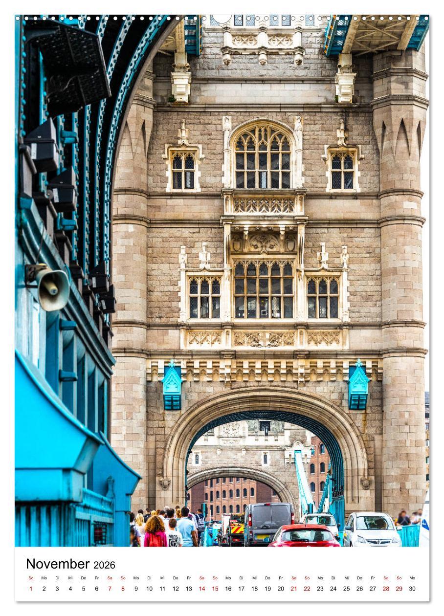 Beispielinhalt (Bild) London, mal anders (hochwertiger Premium Wandkalender 2026 DIN A2 hoch), Kunstdruck in Hochglanz