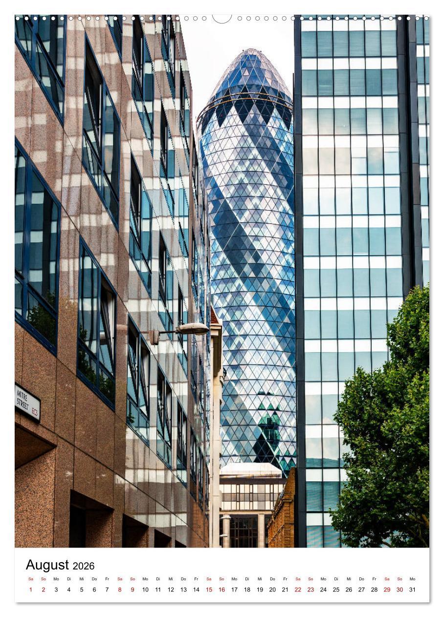 Beispielinhalt (Bild) London, mal anders (hochwertiger Premium Wandkalender 2026 DIN A2 hoch), Kunstdruck in Hochglanz