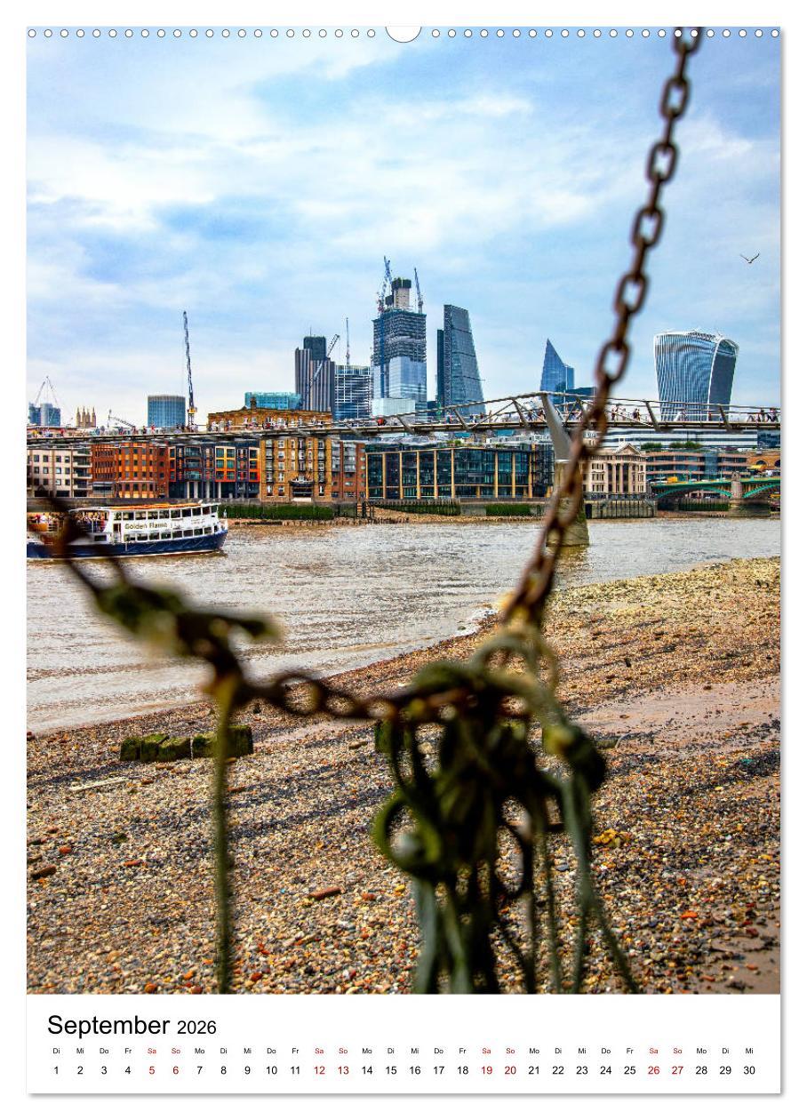 Beispielinhalt (Bild) London, mal anders (hochwertiger Premium Wandkalender 2026 DIN A2 hoch), Kunstdruck in Hochglanz
