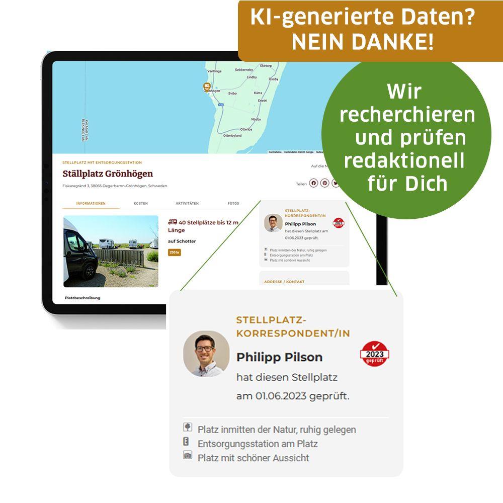 Beispielinhalt (Bild) Bordatlas Stellplatzführer 2026