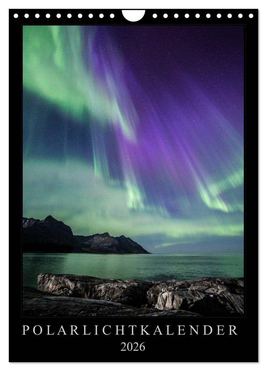 Vorderes Coverbild Polarlichtkalender (Wandkalender 2026 DIN A4 hoch), CALVENDO Monatskalender