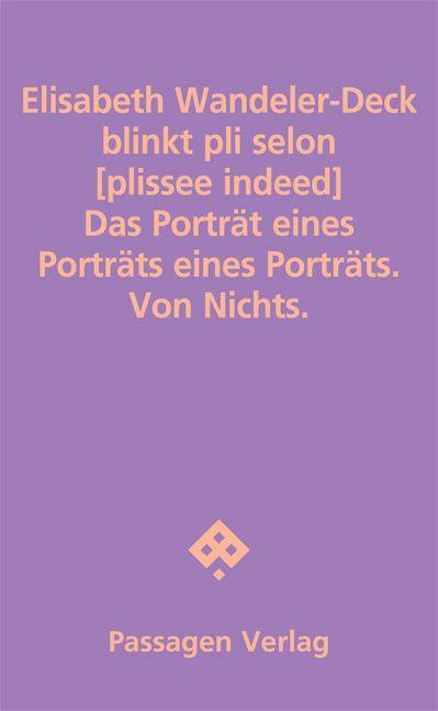 Vorderes Coverbild blinkt pli selon [plissee indeed]