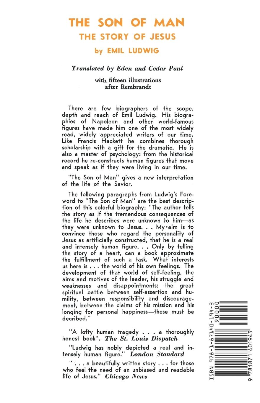 Rückseitencover The Son of Man