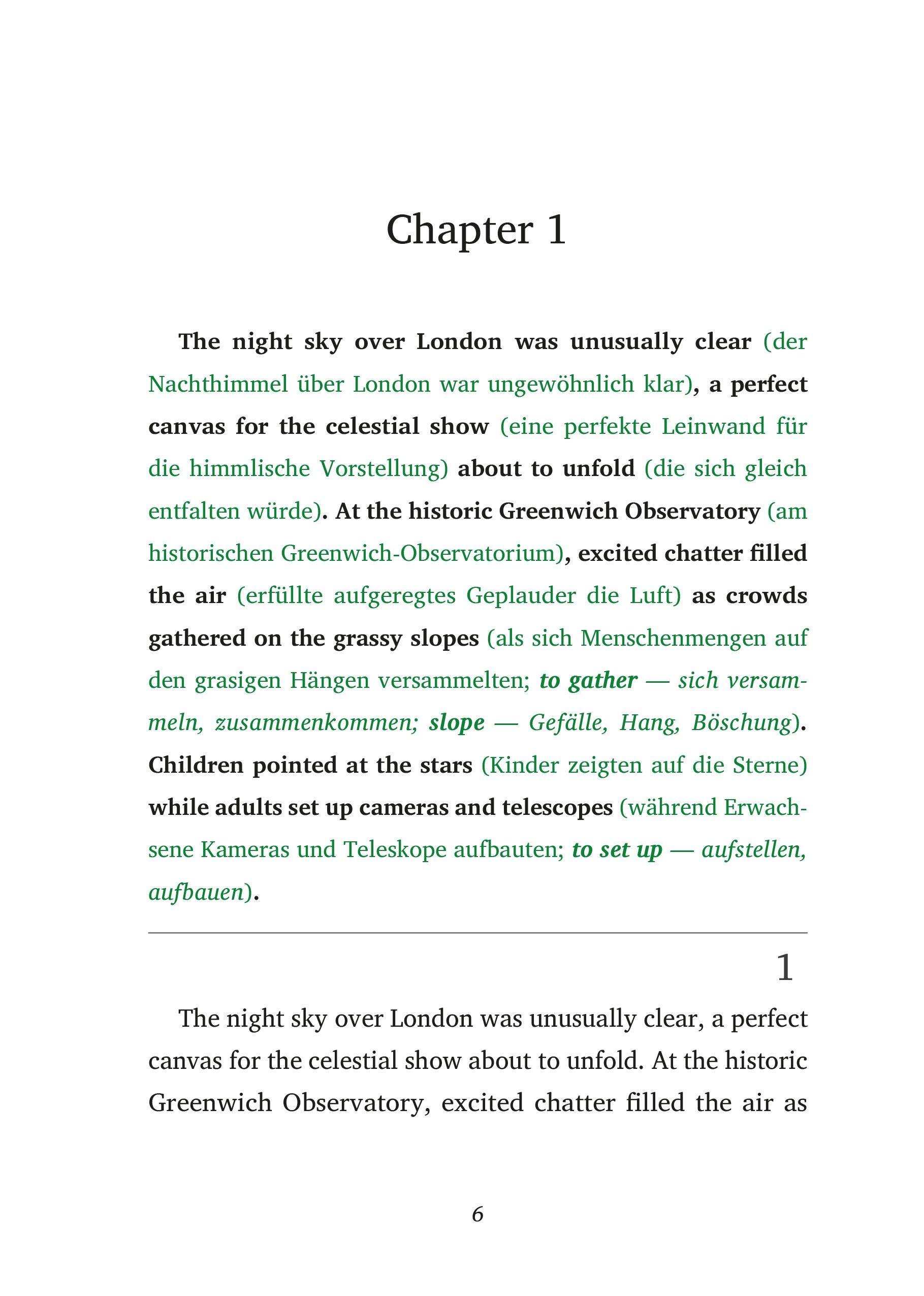 Beispielinhalt (Bild) The Midnight Rose - Englische Krimi-Lektüre A2-B1 (+ Audio-CD)