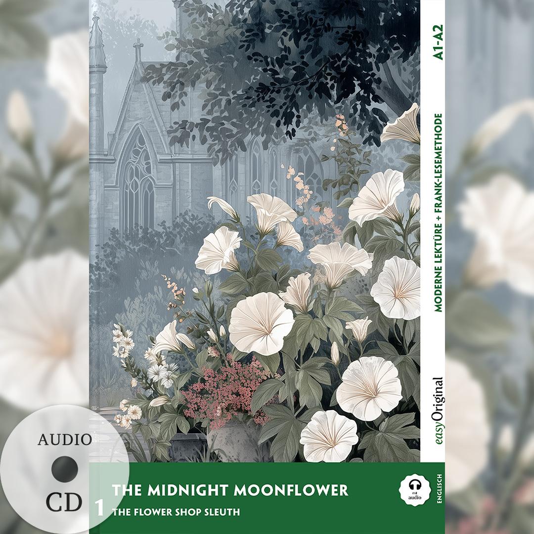 Vorderes Coverbild The Midnight Moonflower - Englische Krimi-Lektüre A1-A2 (+ Audio-CD)