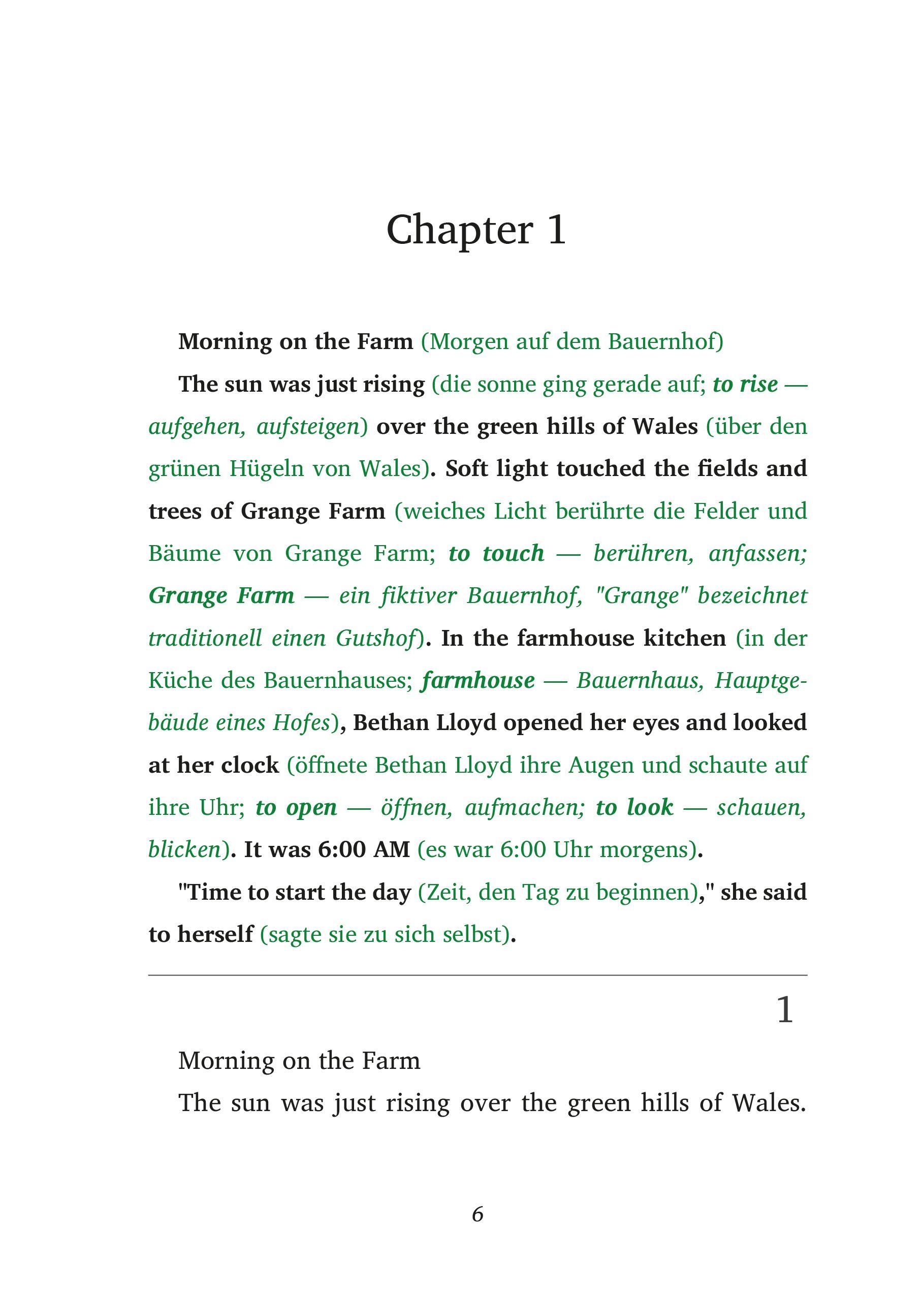 Beispielinhalt (Bild) The Disappearing Honey Bees - Englische Krimi-Lektüre A1-A2 (+ Audio-CD)
