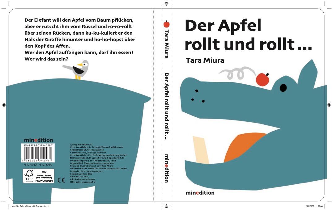 Rückseitencover Der Apfel rollt und rollt