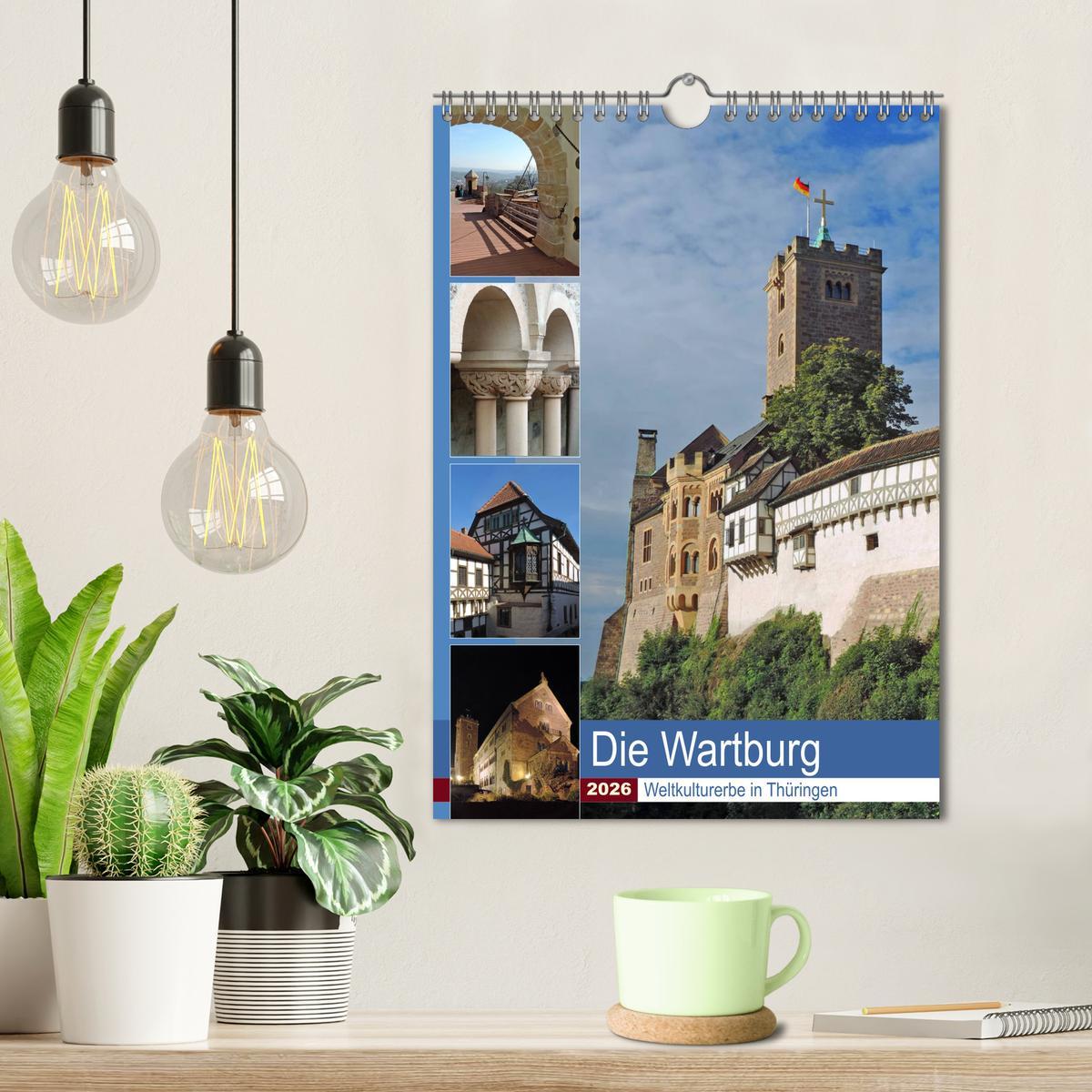 Beispielinhalt (Bild) Die Wartburg - Weltkulturerbe in Thüringen (Wandkalender 2026 DIN A4 hoch), CALVENDO Monatskalender