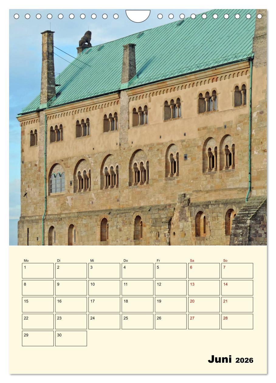 Beispielinhalt (Bild) Die Wartburg - Weltkulturerbe in Thüringen (Wandkalender 2026 DIN A4 hoch), CALVENDO Monatskalender