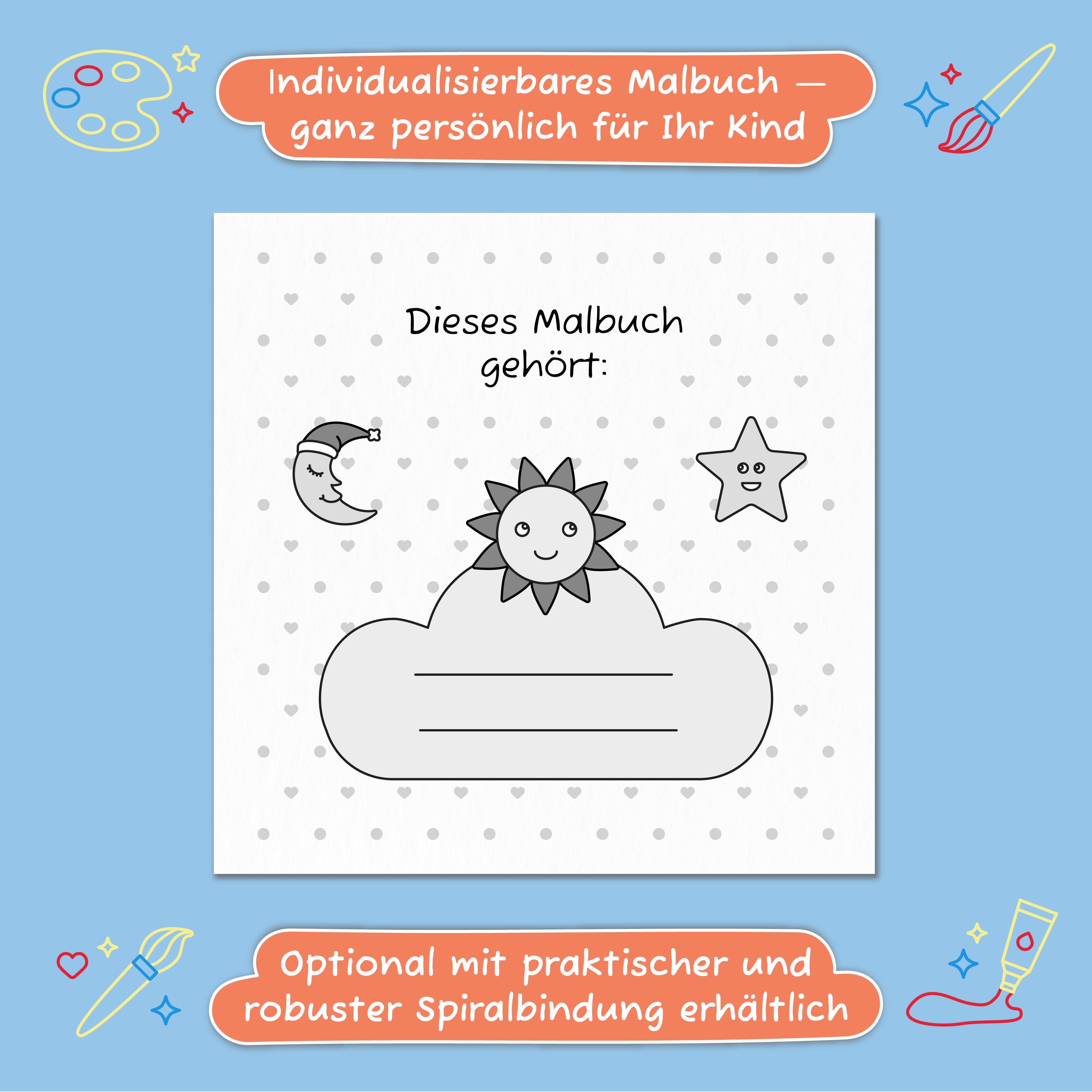 Beispielinhalt (Bild) Malbuch ab 1 Jahr: Mein 1. liebstes Malbuch