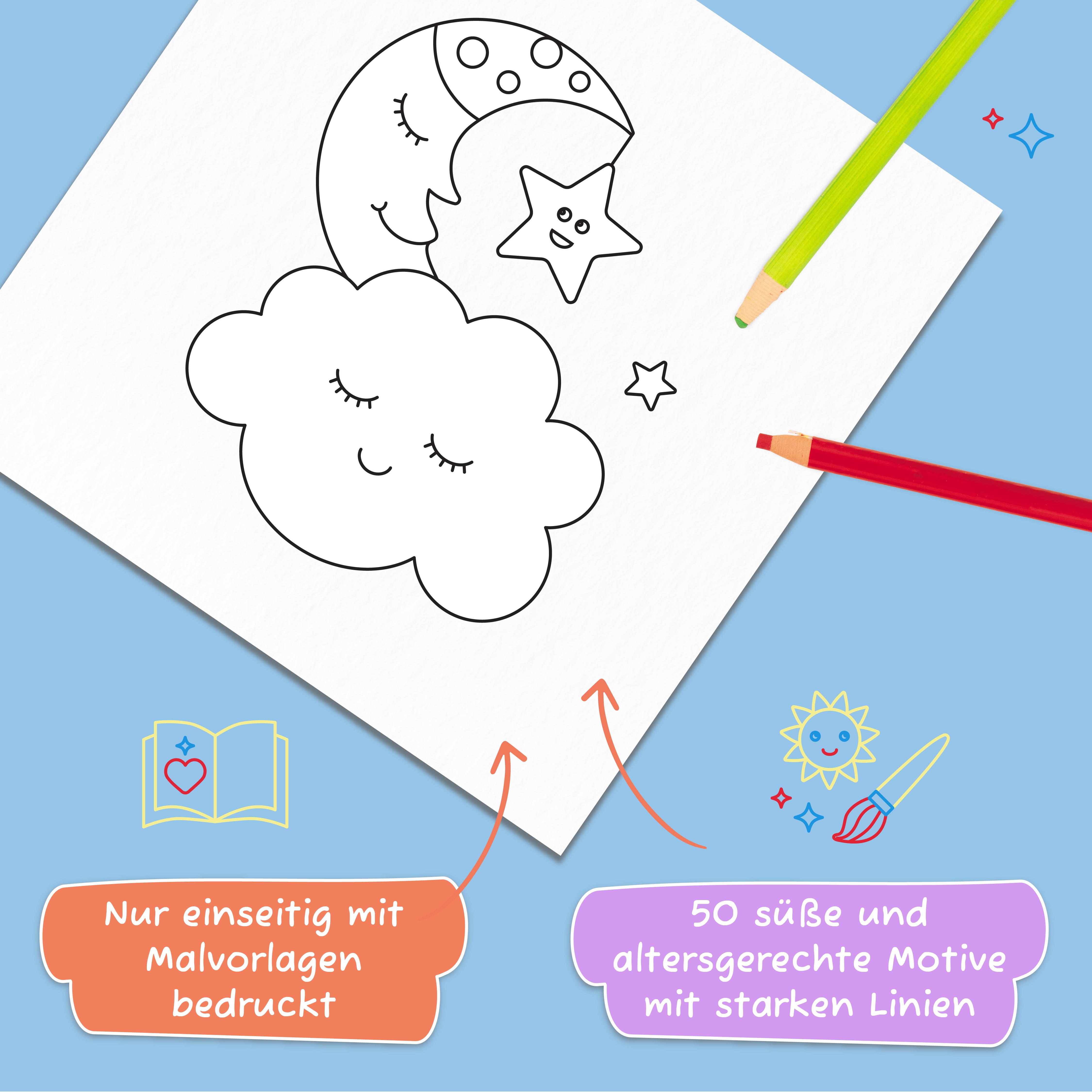 Beispielinhalt (Bild) Malbuch ab 1 Jahr: Mein 1. liebstes Malbuch