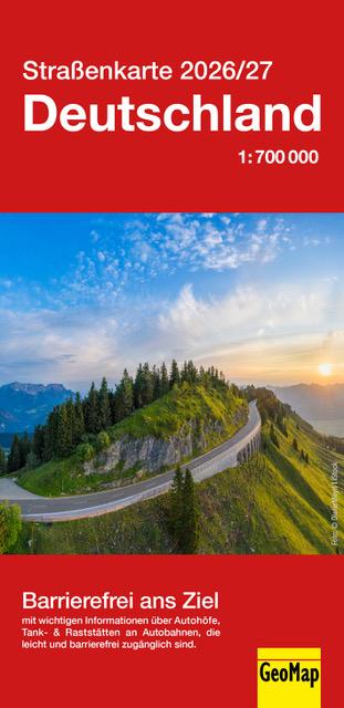 Vorderes Coverbild Straßenkarte Deutschland 2026/27