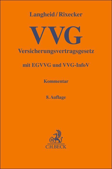 Vorderes Coverbild Versicherungsvertragsgesetz. VVG