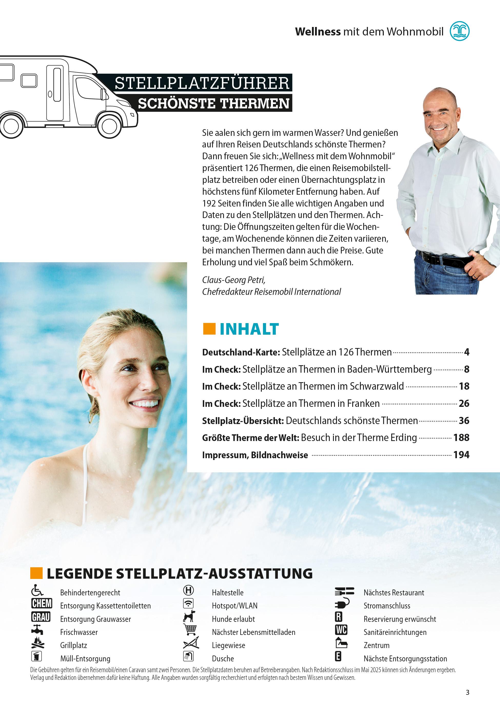 Beispielinhalt (Bild) Stellplatzführer Schönste Thermen