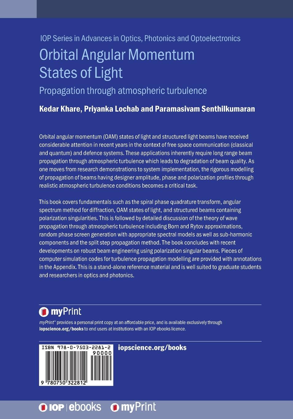 Rückseitencover Orbital Angular Momentum States of Light