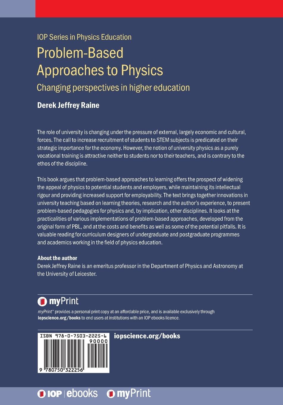 Rückseitencover Problem-Based Approaches to Physics