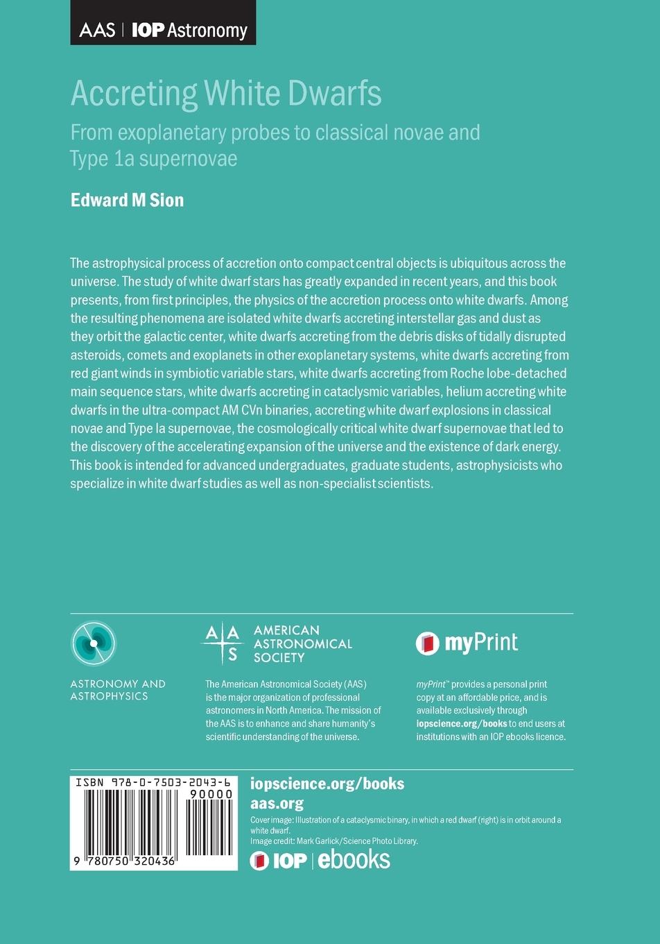 Rückseitencover Accreting White Dwarfs