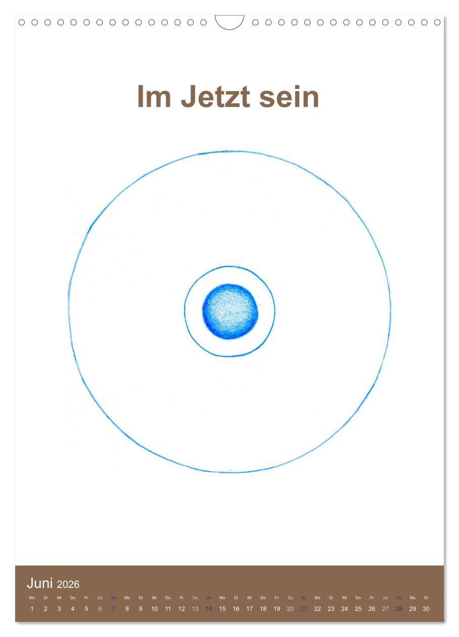 Beispielinhalt (Bild) Delfinheilsymbole (Wandkalender 2026 DIN A3 hoch), CALVENDO Monatskalender