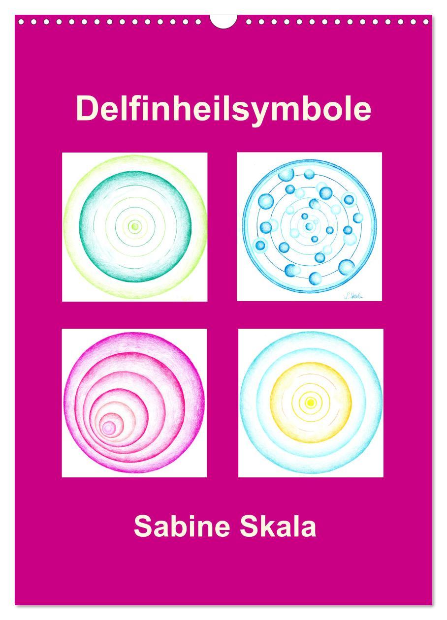 Vorderes Coverbild Delfinheilsymbole (Wandkalender 2026 DIN A3 hoch), CALVENDO Monatskalender