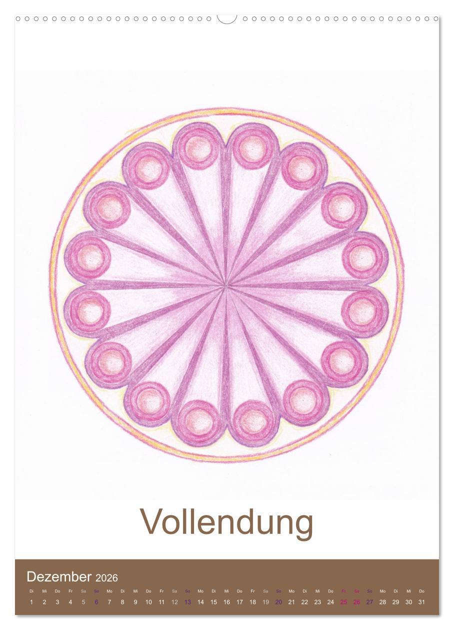 Beispielinhalt (Bild) Atlantisheilsymbole (hochwertiger Premium Wandkalender 2026 DIN A2 hoch), Kunstdruck in Hochglanz