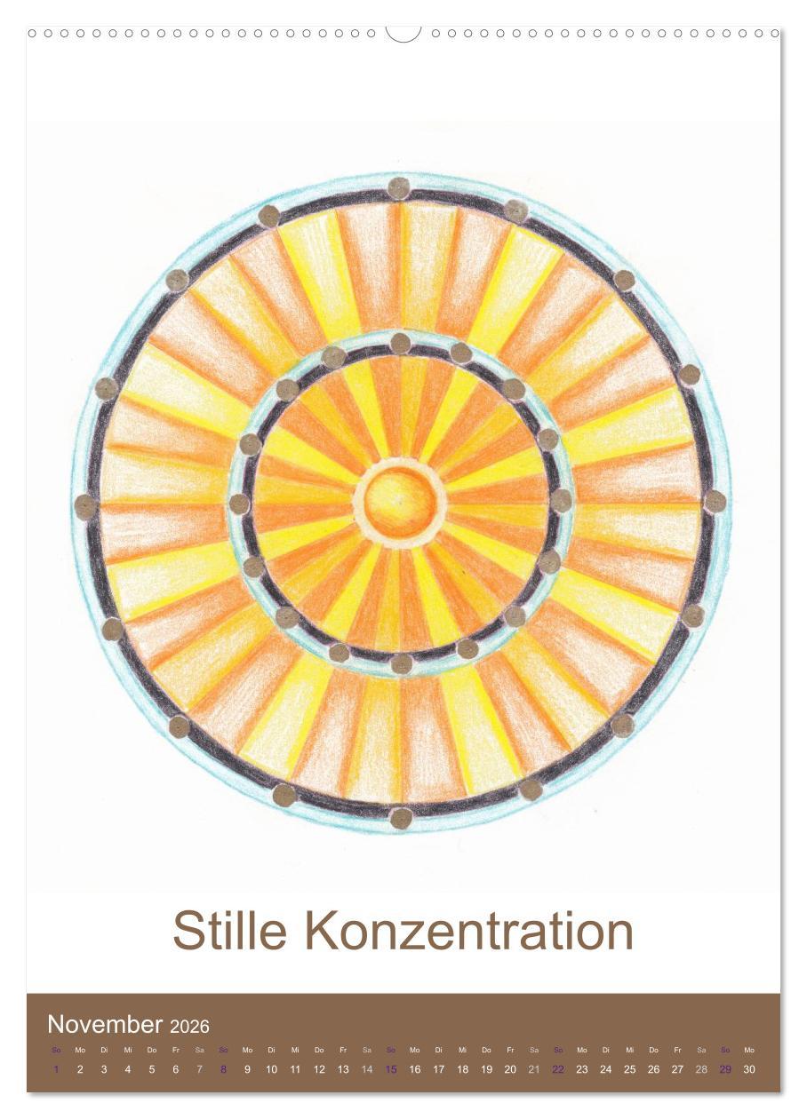 Beispielinhalt (Bild) Atlantisheilsymbole (hochwertiger Premium Wandkalender 2026 DIN A2 hoch), Kunstdruck in Hochglanz