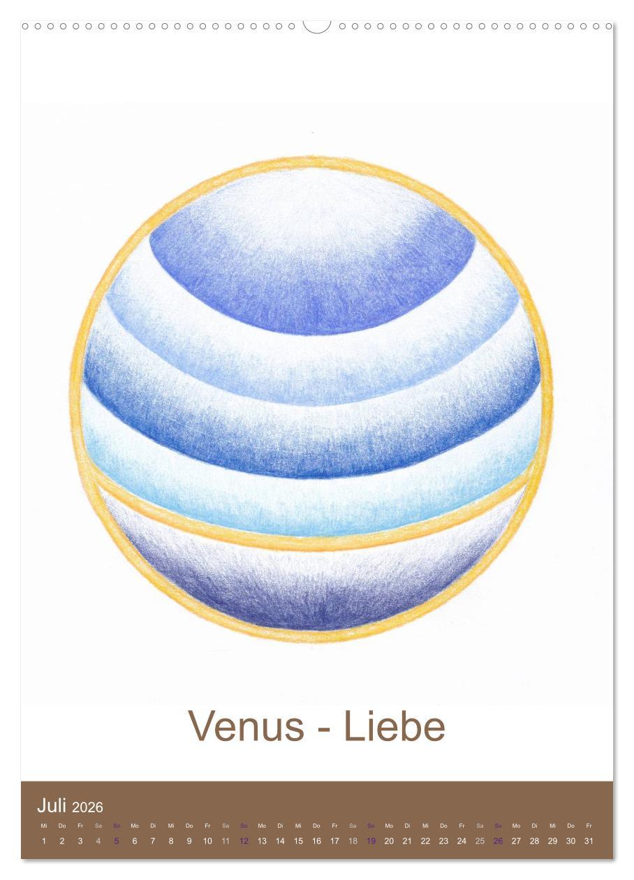 Beispielinhalt (Bild) Atlantisheilsymbole (hochwertiger Premium Wandkalender 2026 DIN A2 hoch), Kunstdruck in Hochglanz