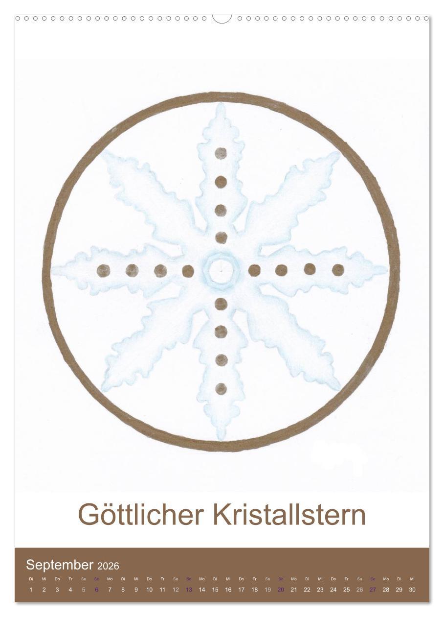 Beispielinhalt (Bild) Atlantisheilsymbole (hochwertiger Premium Wandkalender 2026 DIN A2 hoch), Kunstdruck in Hochglanz