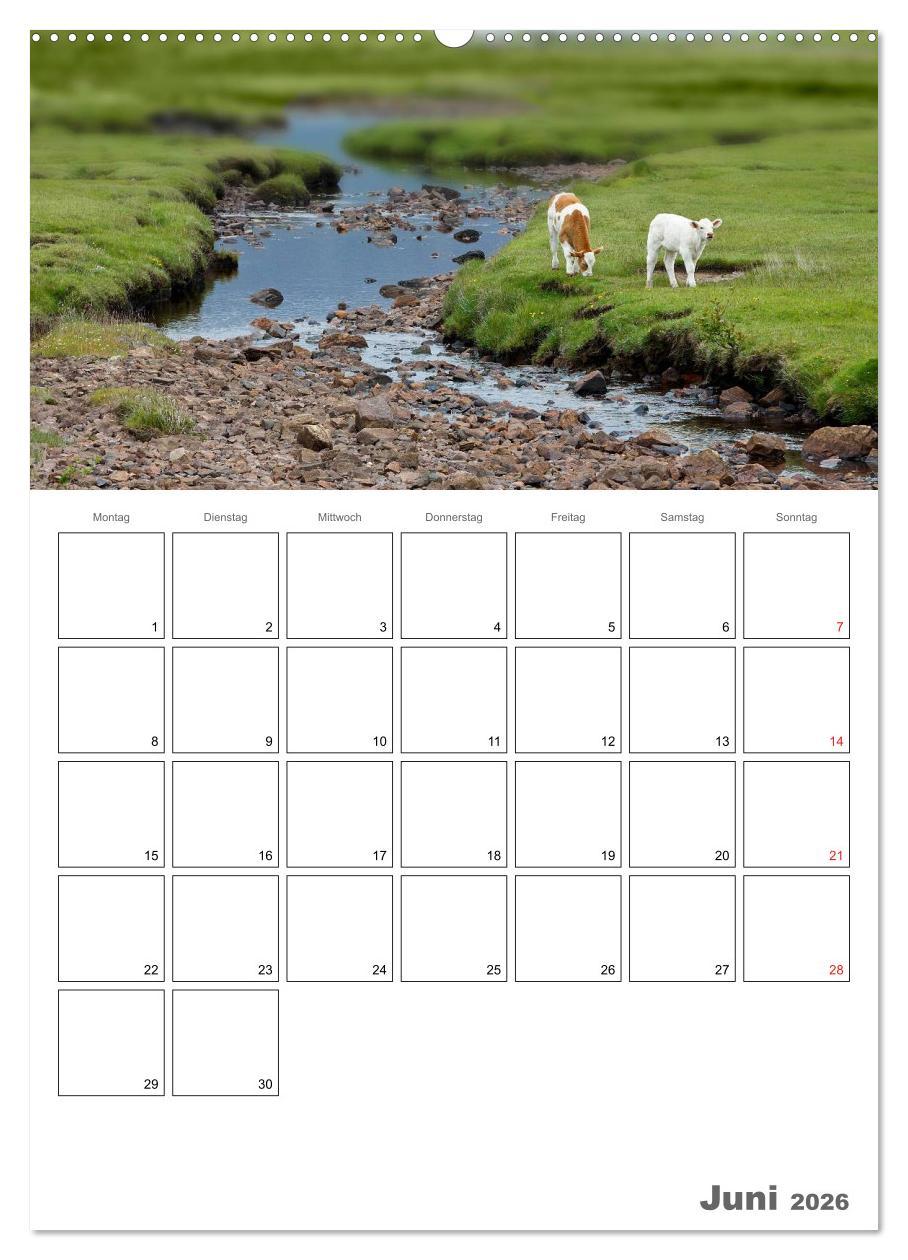 Beispielinhalt (Bild) Schottland für Naturliebhaber (Wandkalender 2026 DIN A2 hoch), CALVENDO Monatskalender
