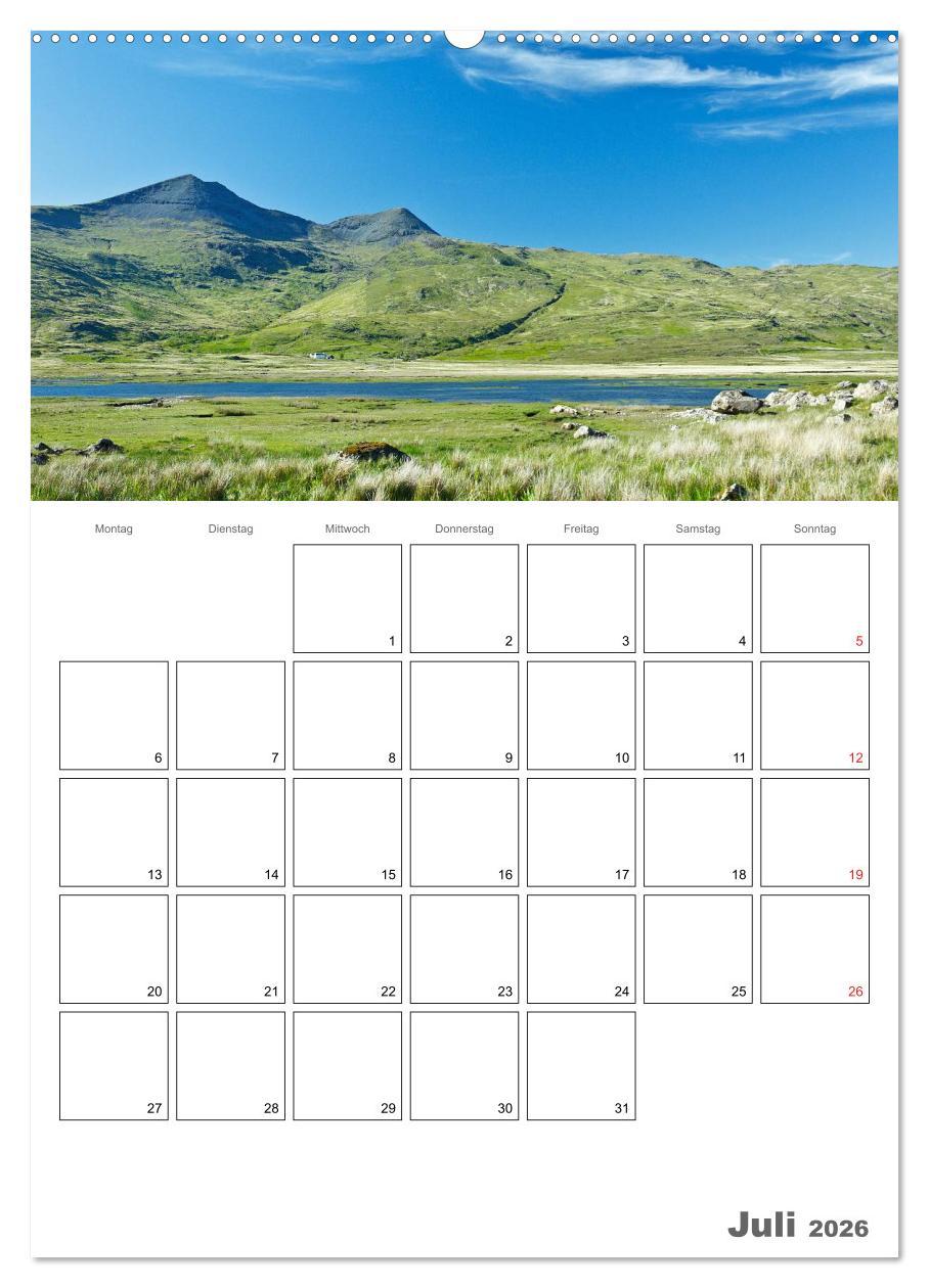 Beispielinhalt (Bild) Schottland für Naturliebhaber (Wandkalender 2026 DIN A2 hoch), CALVENDO Monatskalender
