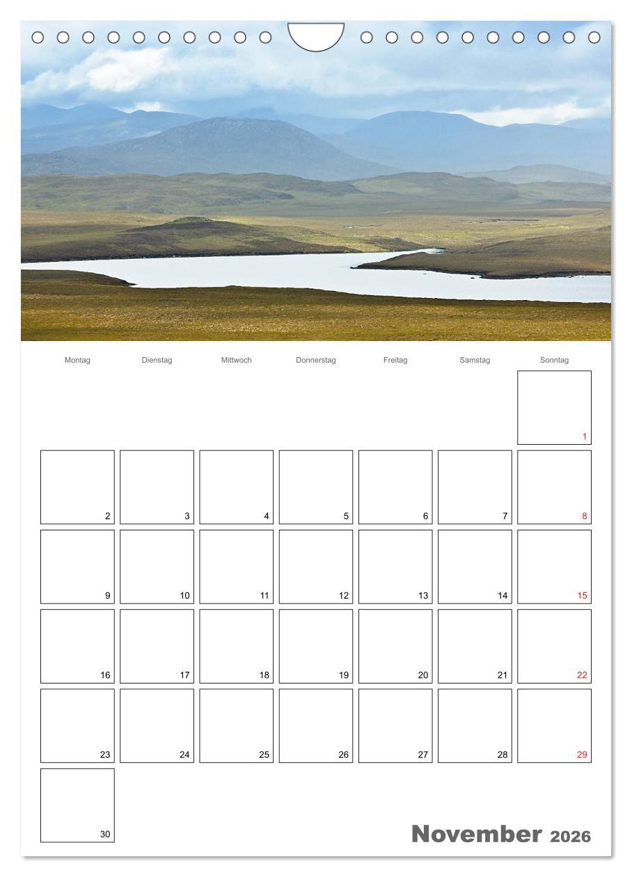 Beispielinhalt (Bild) Schottland für Naturliebhaber (Wandkalender 2026 DIN A4 hoch), CALVENDO Monatskalender