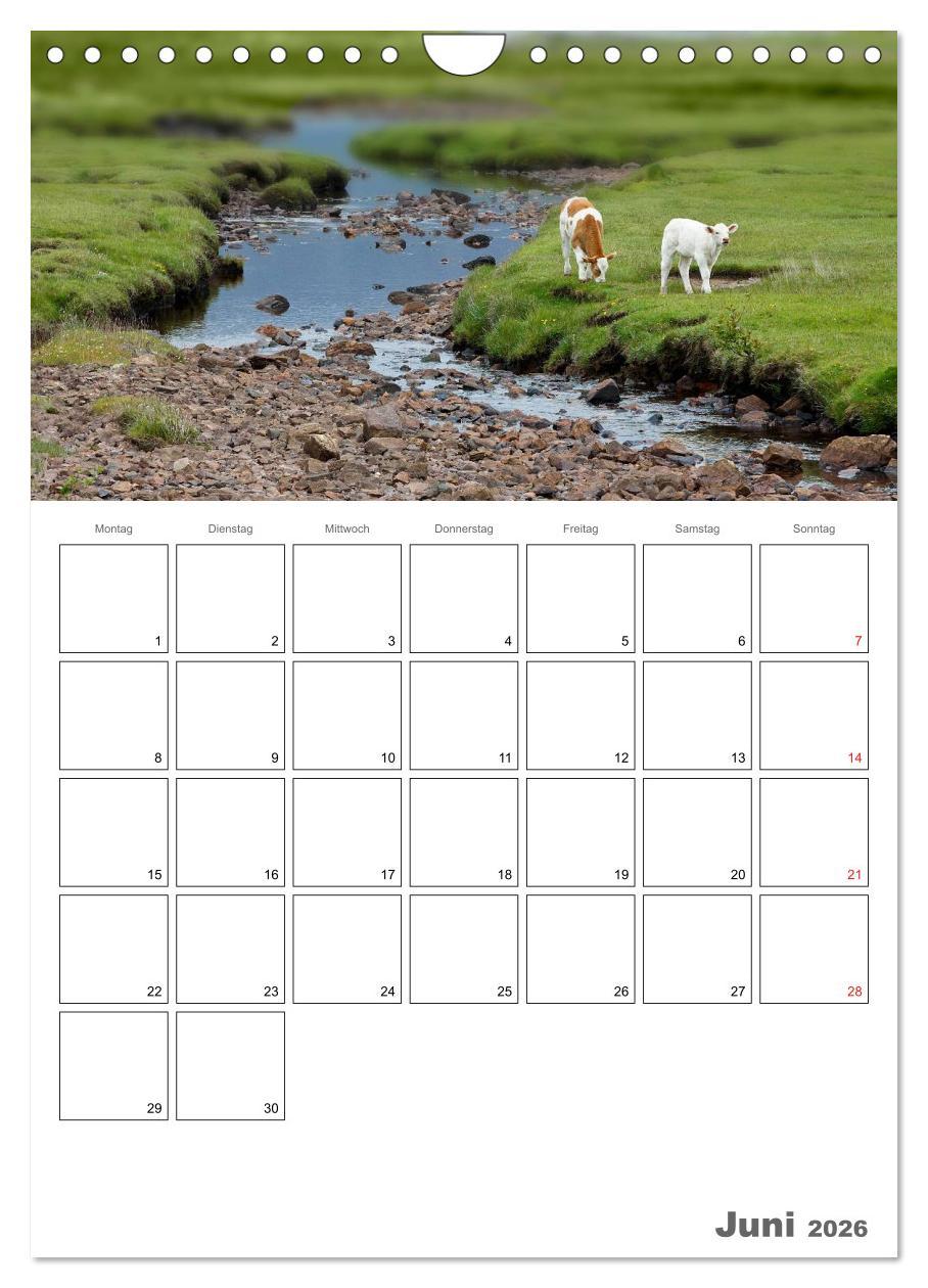 Beispielinhalt (Bild) Schottland für Naturliebhaber (Wandkalender 2026 DIN A4 hoch), CALVENDO Monatskalender