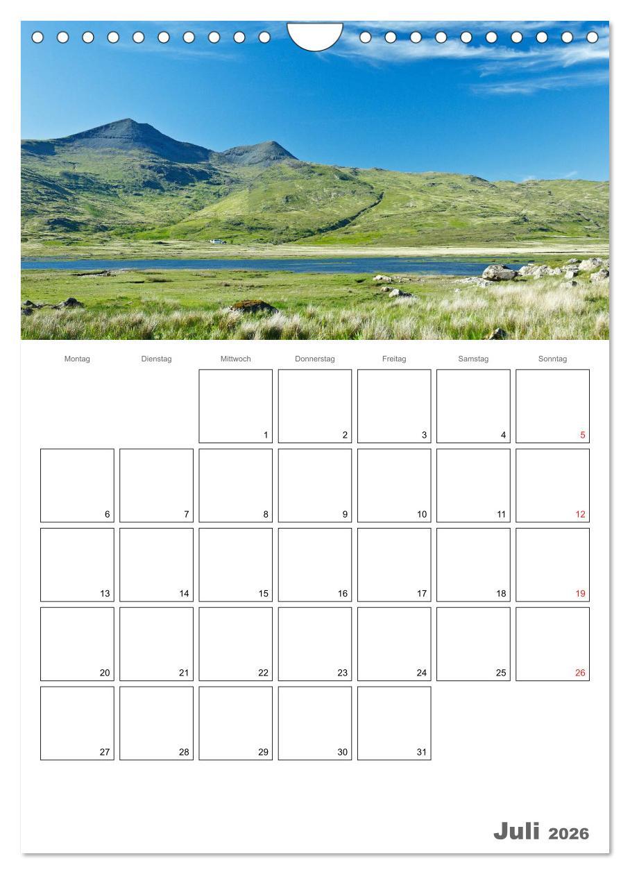 Beispielinhalt (Bild) Schottland für Naturliebhaber (Wandkalender 2026 DIN A4 hoch), CALVENDO Monatskalender