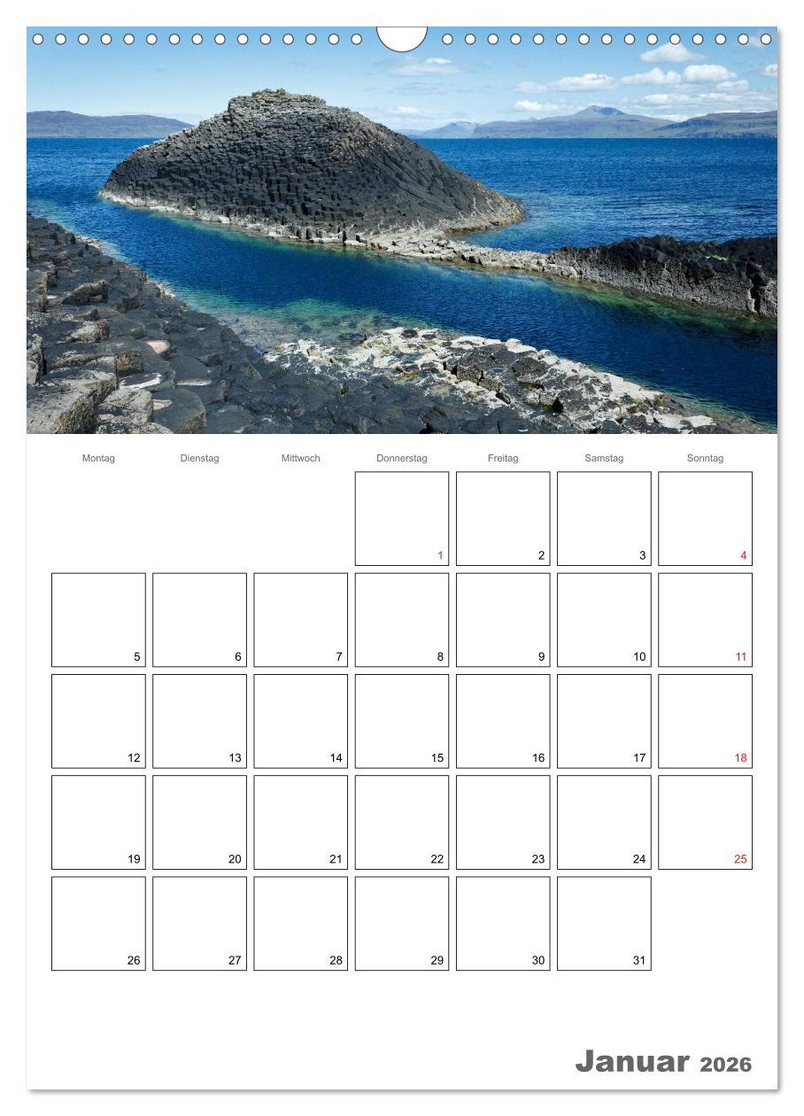 Beispielinhalt (Bild) Schottland für Naturliebhaber (Wandkalender 2026 DIN A3 hoch), CALVENDO Monatskalender