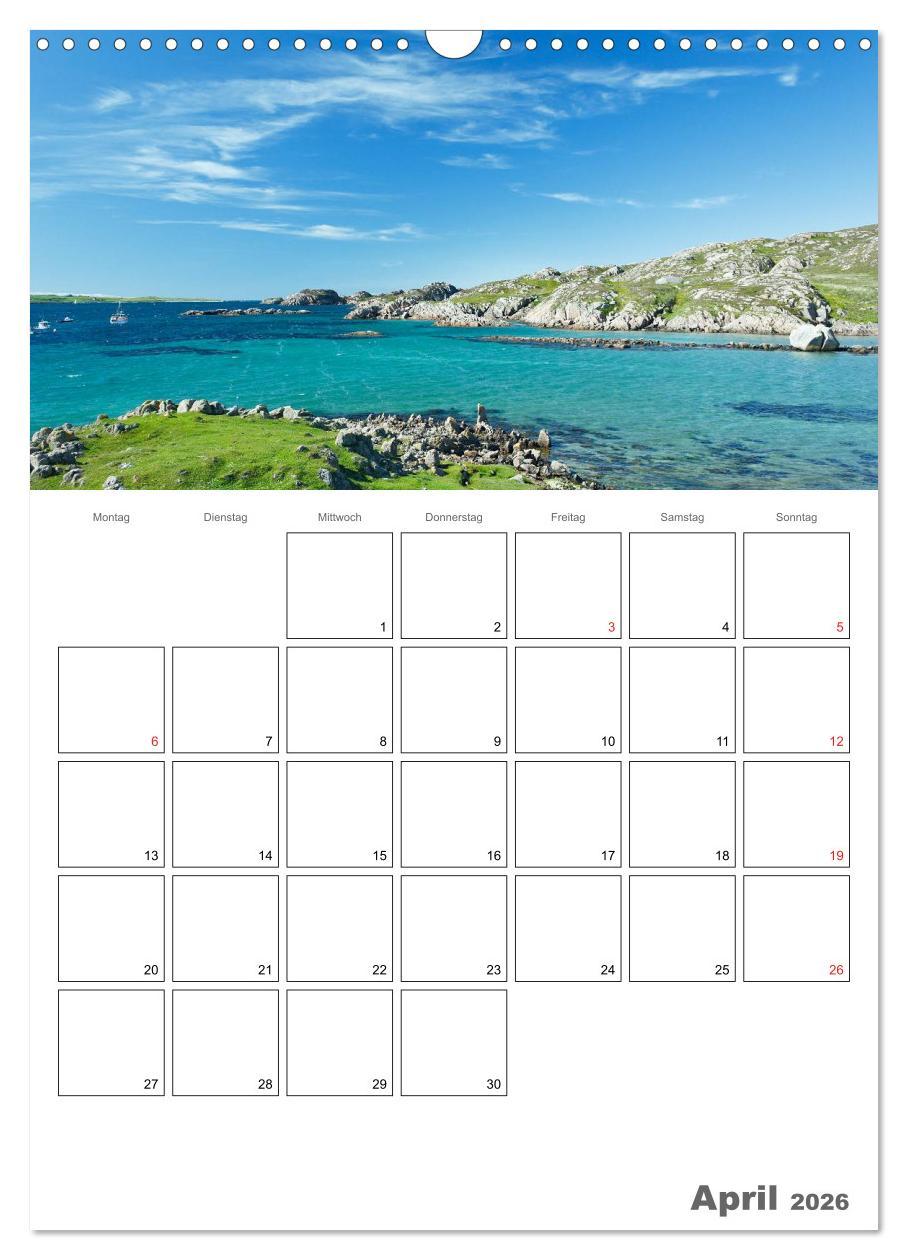 Beispielinhalt (Bild) Schottland für Naturliebhaber (Wandkalender 2026 DIN A3 hoch), CALVENDO Monatskalender