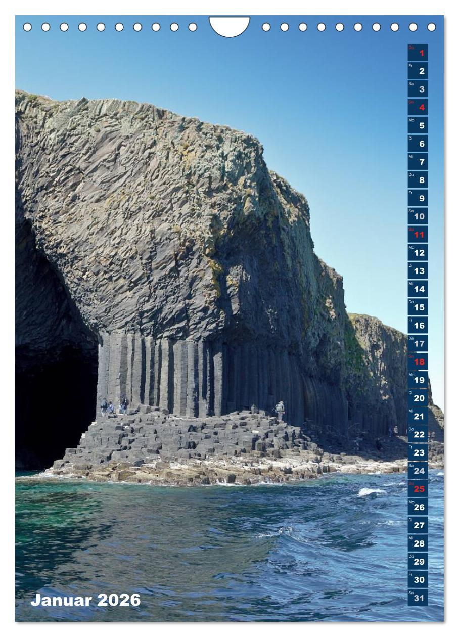 Beispielinhalt (Bild) Schottlands vielfältiger Westen (Wandkalender 2026 DIN A4 hoch), CALVENDO Monatskalender