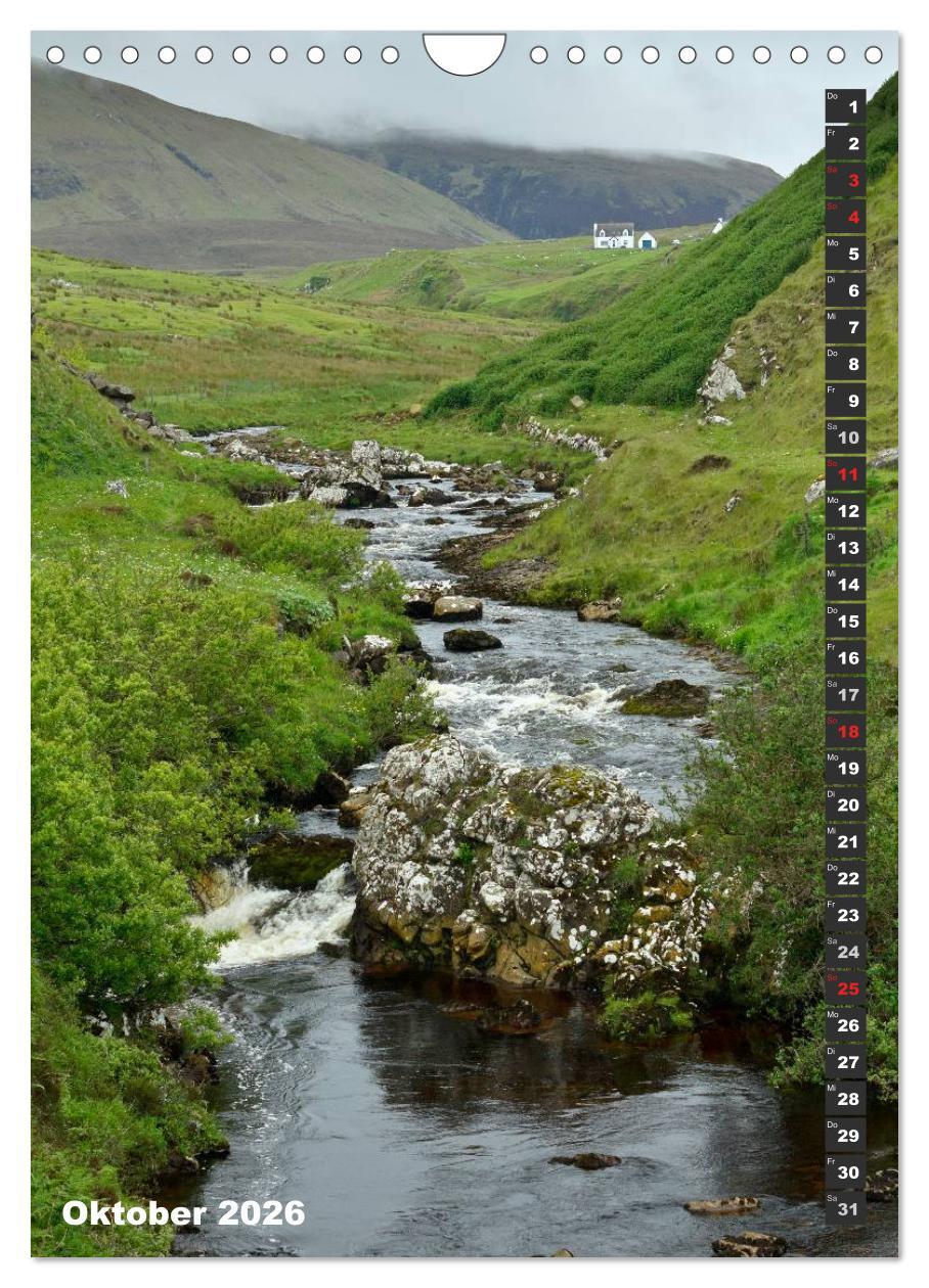 Beispielinhalt (Bild) Schottlands vielfältiger Westen (Wandkalender 2026 DIN A4 hoch), CALVENDO Monatskalender