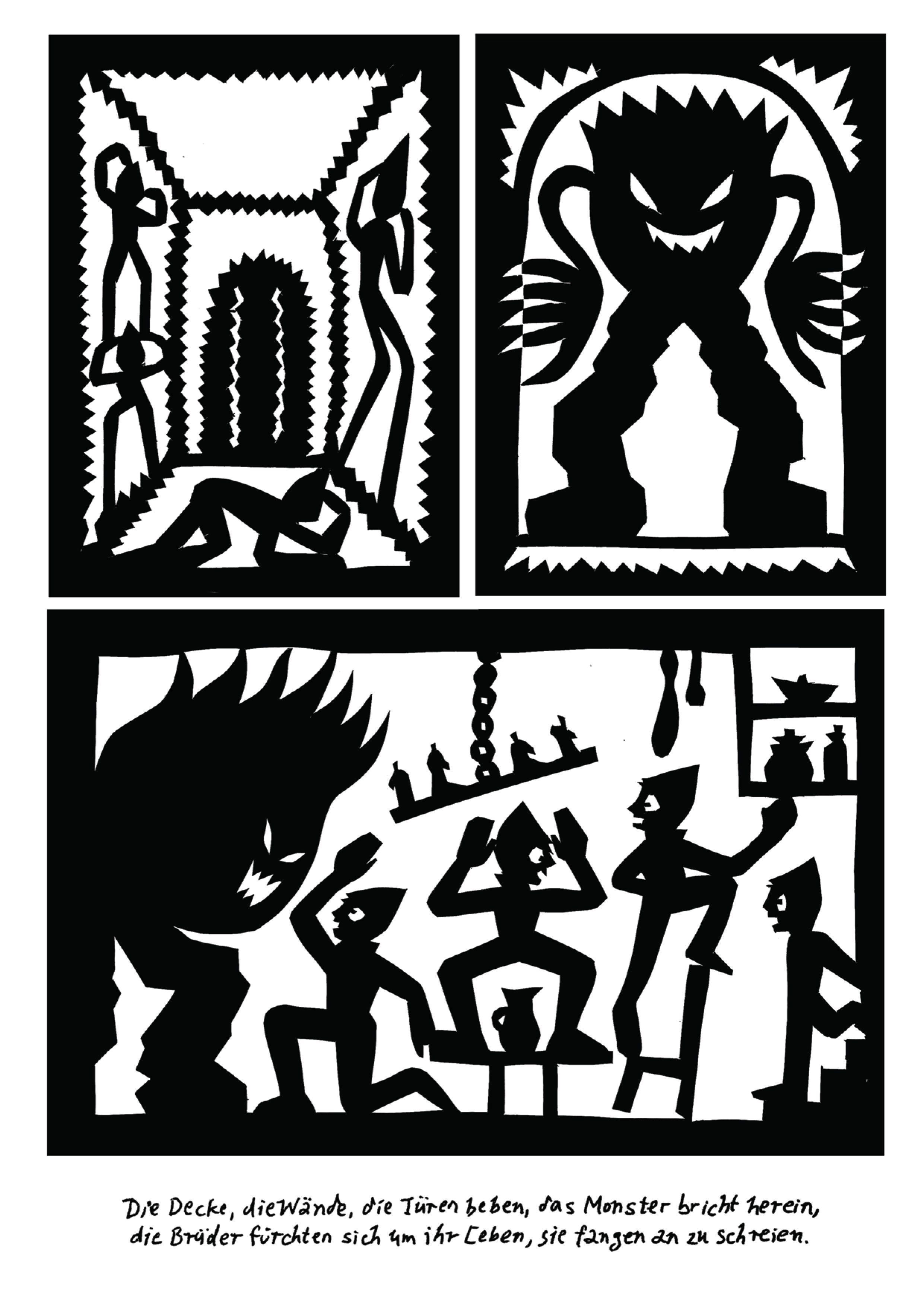 Beispielinhalt (Bild) Feuer Feuer Ungeheuer