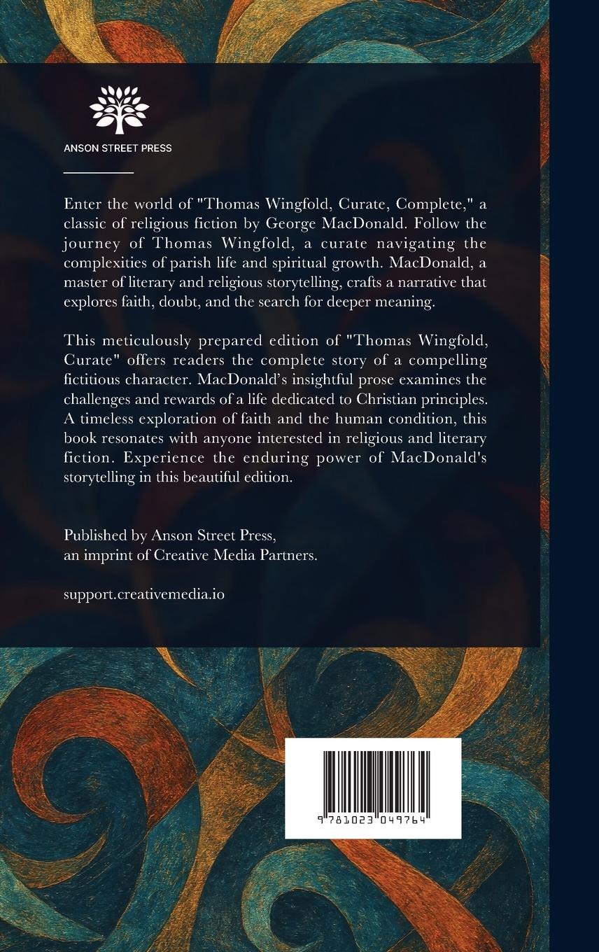 Rückseitencover Thomas Wingfold, Curate