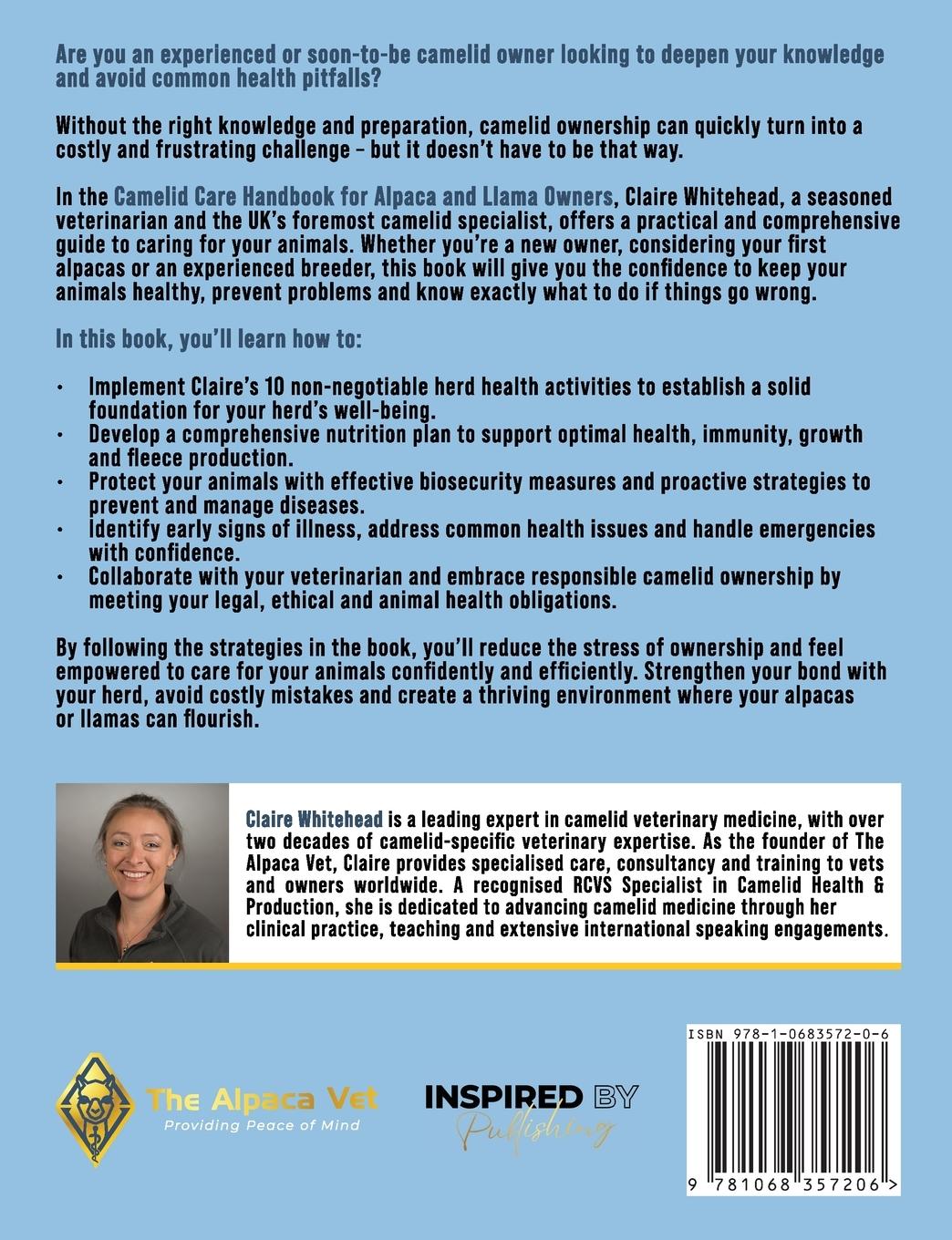 Rückseitencover The Camelid Care Handbook for Alpaca & Llama Owners