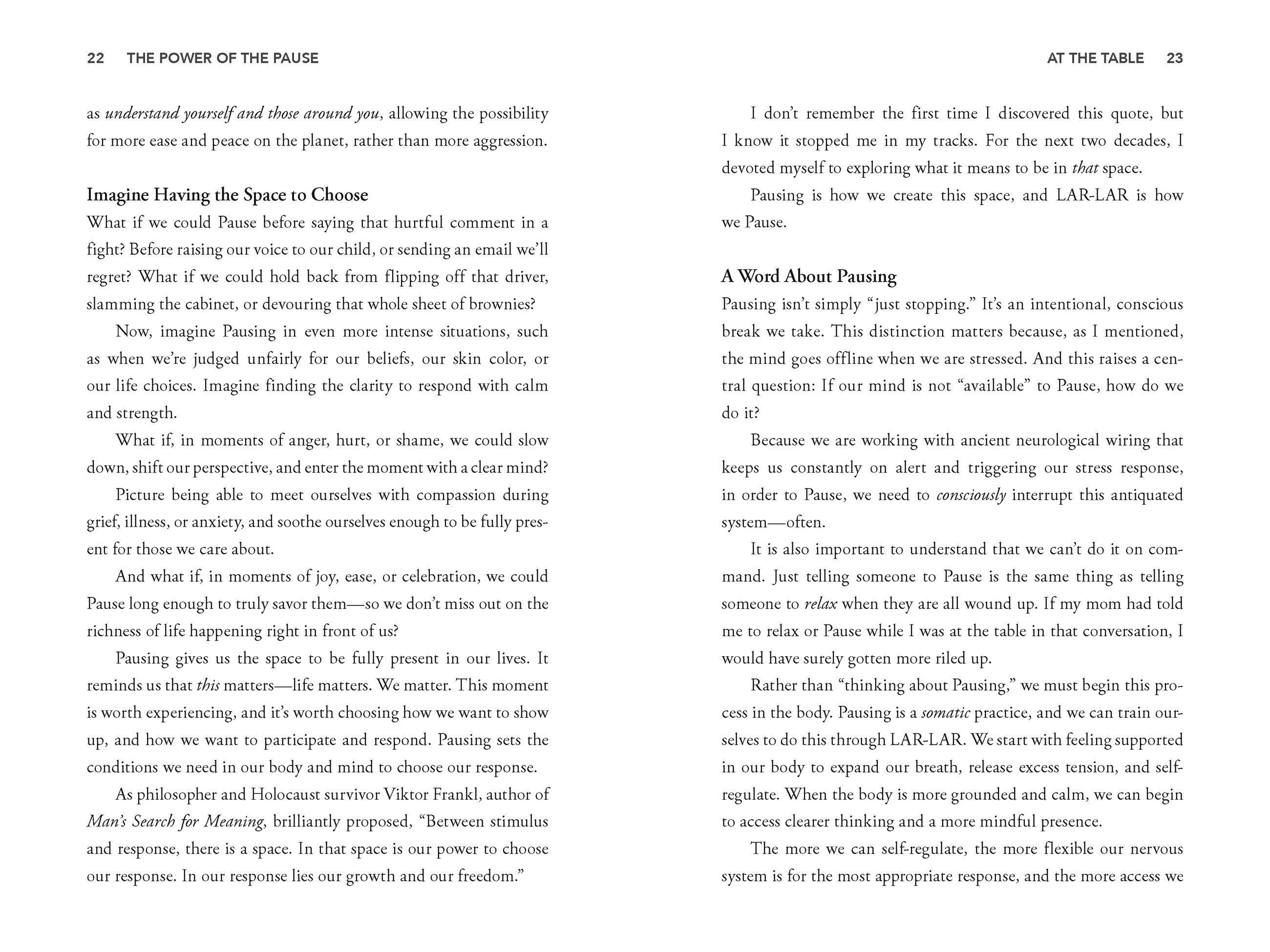 Beispielinhalt (Bild) The Power of the Pause