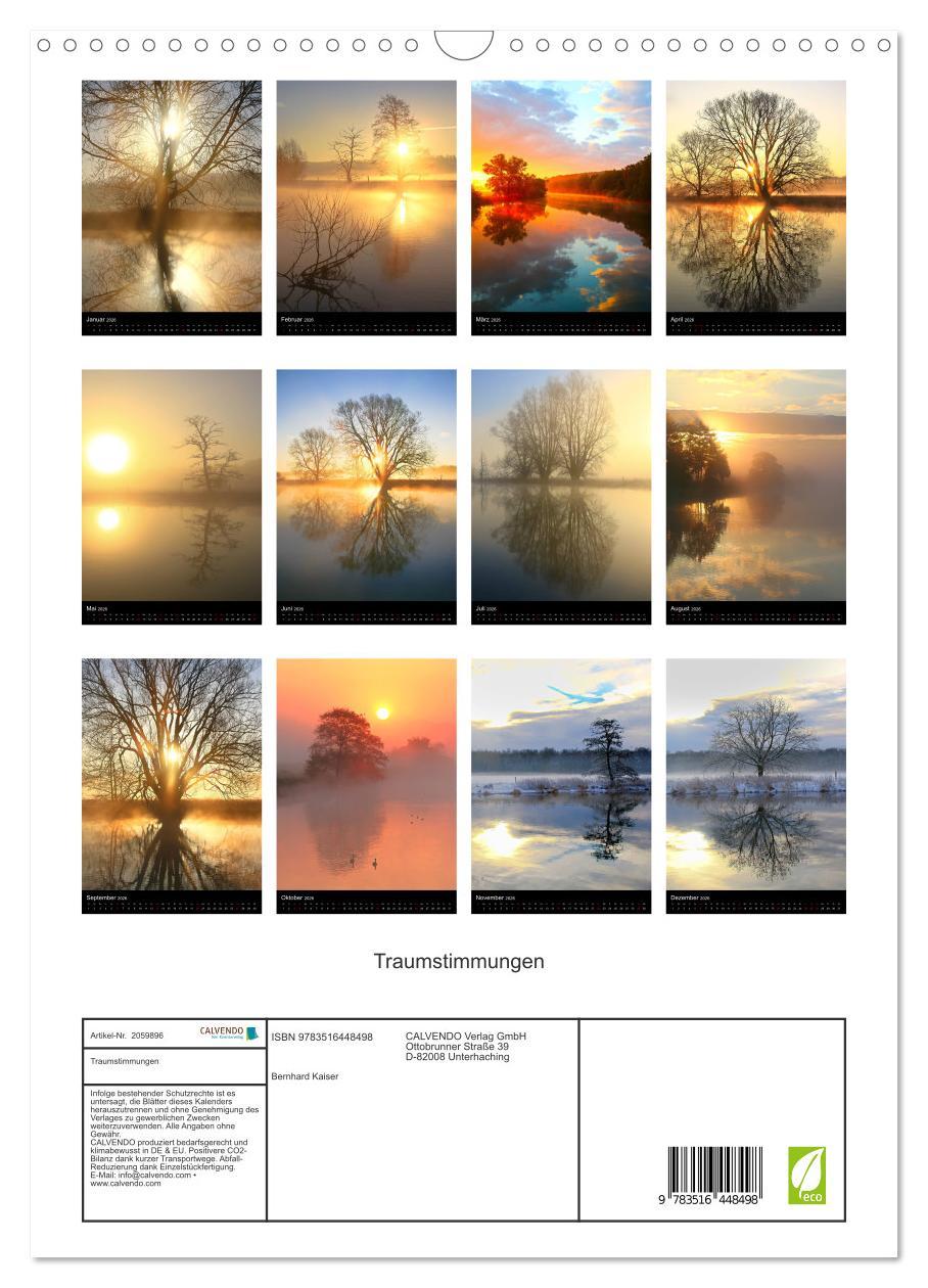 Beispielinhalt (Bild) Traumstimmungen (Wandkalender 2026 DIN A3 hoch), CALVENDO Monatskalender