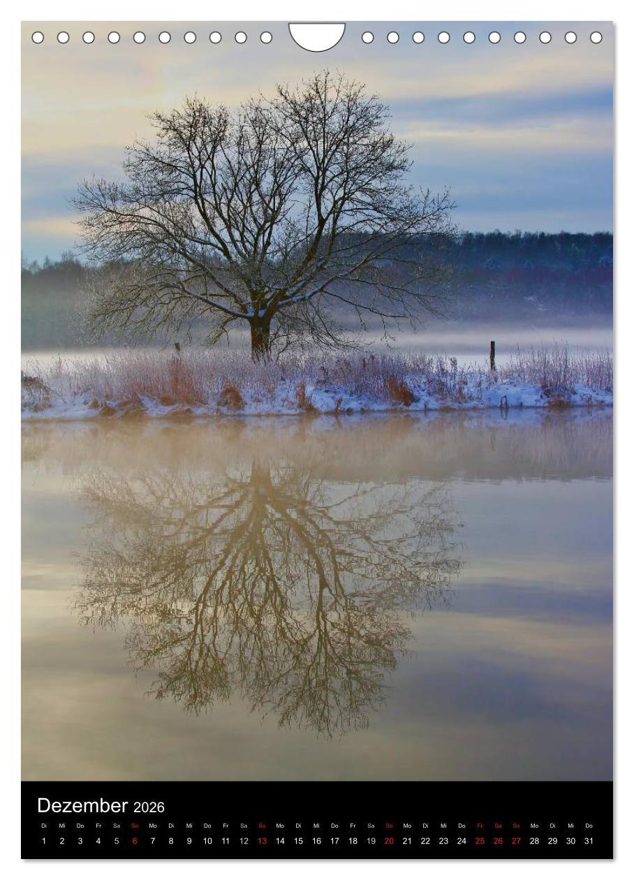 Beispielinhalt (Bild) Gespiegelte Natur (Wandkalender 2026 DIN A4 hoch), CALVENDO Monatskalender