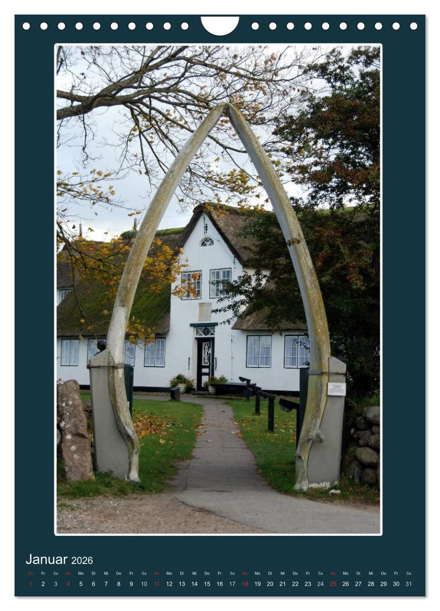 Beispielinhalt (Bild) Willkommen in Keitum auf Sylt (Wandkalender 2026 DIN A4 hoch), CALVENDO Monatskalender