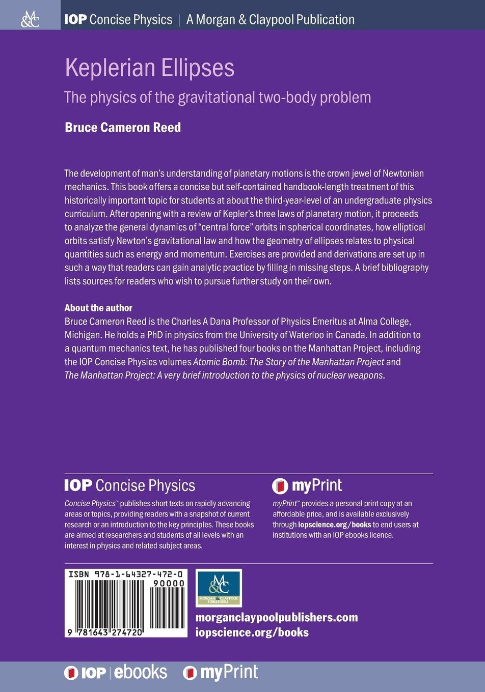 Rückseitencover Keplerian Ellipses