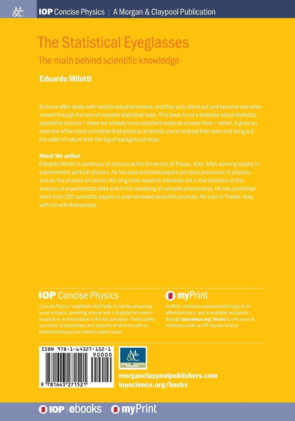 Rückseitencover The Statistical Eyeglasses