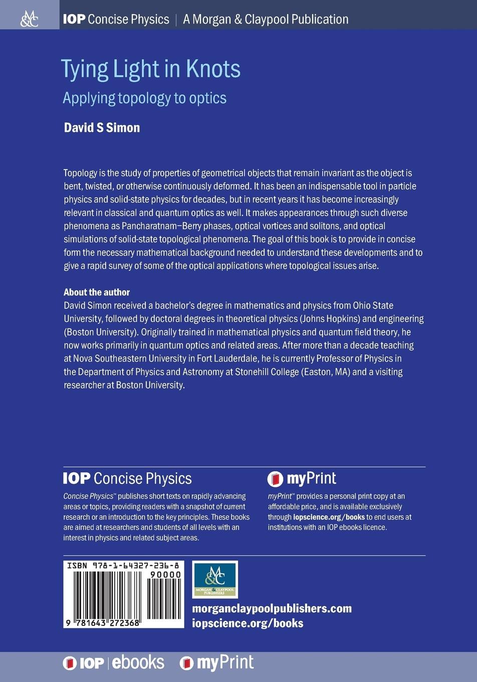 Rückseitencover Tying Light in Knots